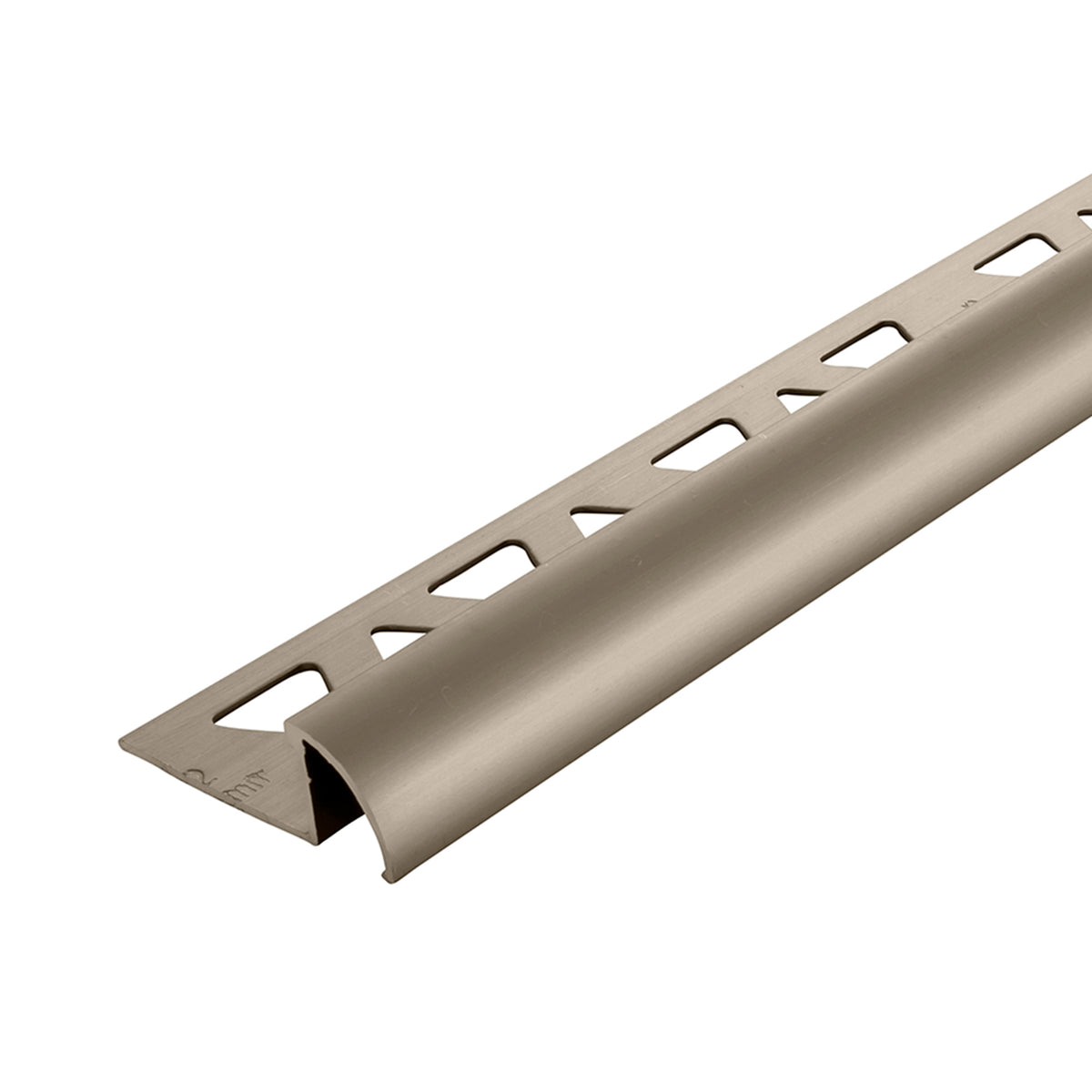 1/2 in. x 96 in. Aluminum Bullnose Pewter Profile