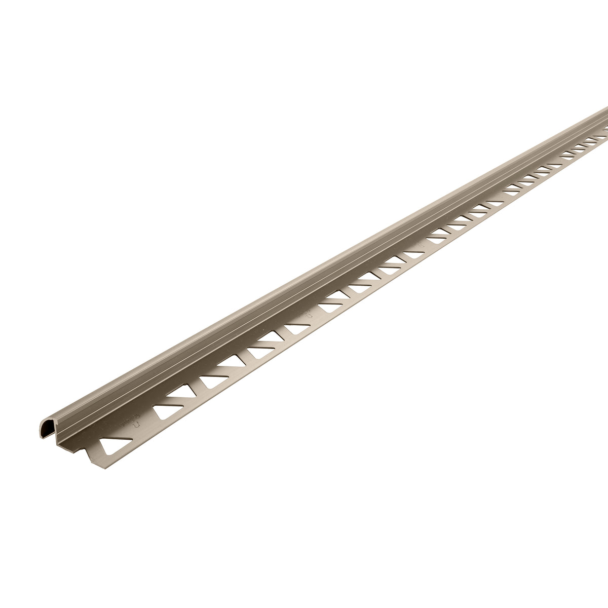 1/2 in. x 96 in. Aluminum Bullnose Pewter Profile