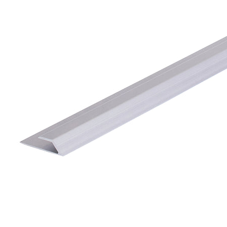 6 - 7.5Mm 84 In. Aluminum Vinyl Plank Reducer Satin Silver Profile