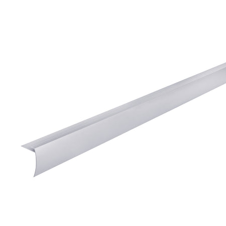 4 - 5.5Mm 84 In. Aluminum Vinyl Plank Stair Nosing Satin Silver Profile