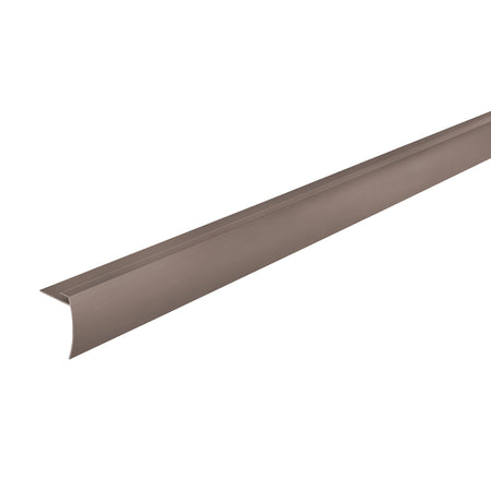 4 - 5.5Mm 84 In. Aluminum Vinyl Plank Stair Nosing Satin Nickel Profile