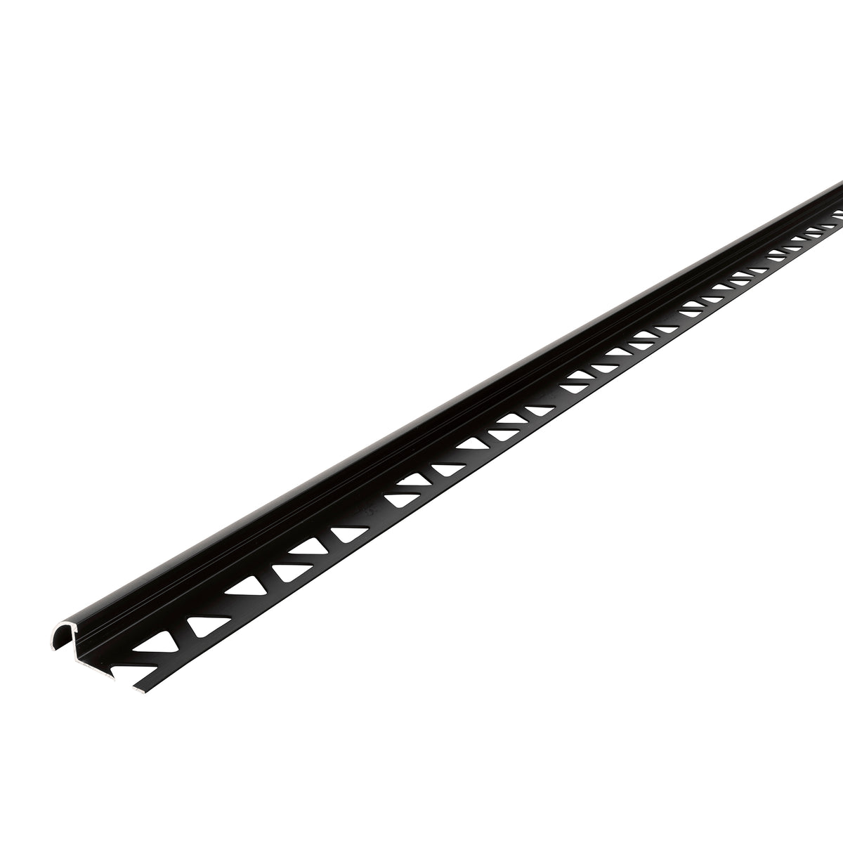 1/2 in. x 96 in. Aluminum Bullnose Matte Black Profile