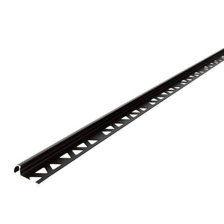 1/2 in. x 96 in. Aluminum Bullnose Matte Black Profile