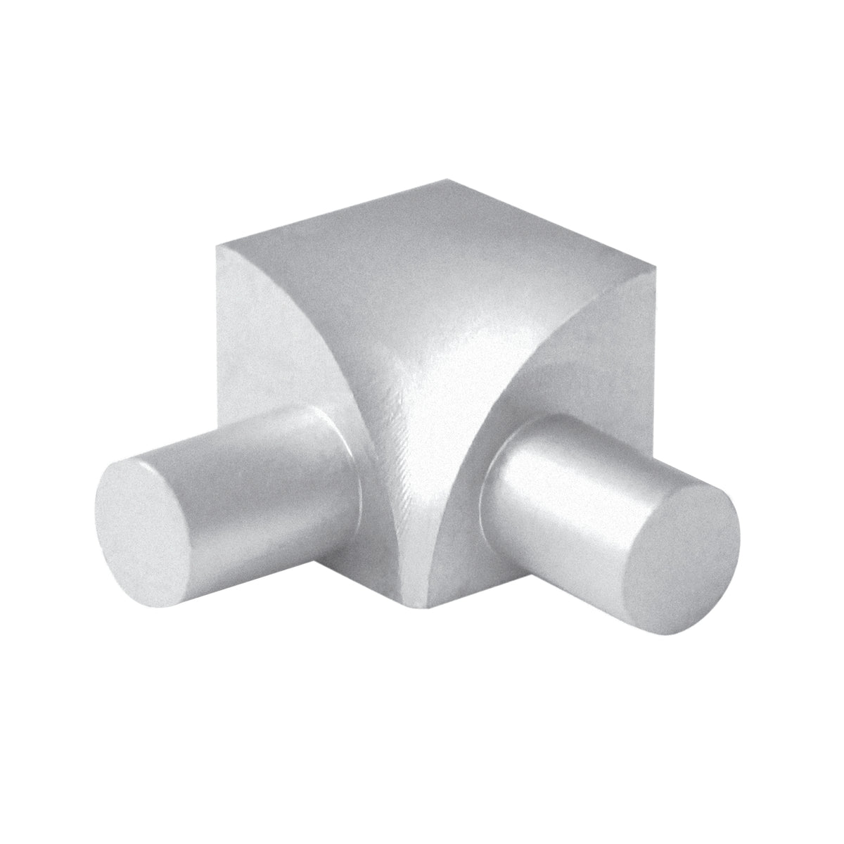 3/8 in. Aluminum Bullnose Inside Corner Bright Clear Profile