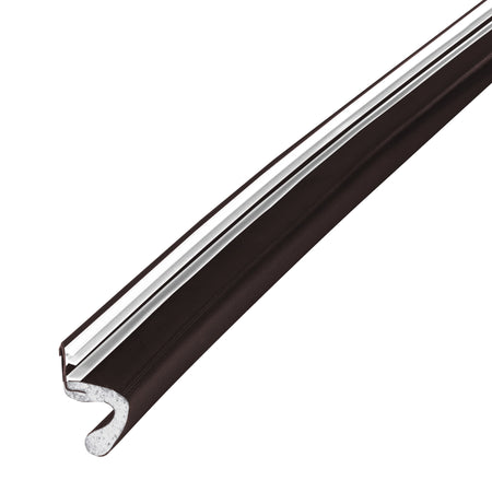 Vinyl-coated Foam Top and Sides Door Seal for Doors with Kerf/Channel Brown / 96 in. Profile