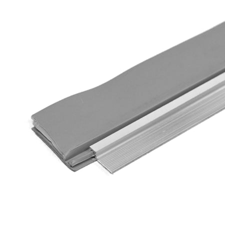 Aluminum and Vinyl CINCH® Self-adhesive Door Sweep Silver Profile