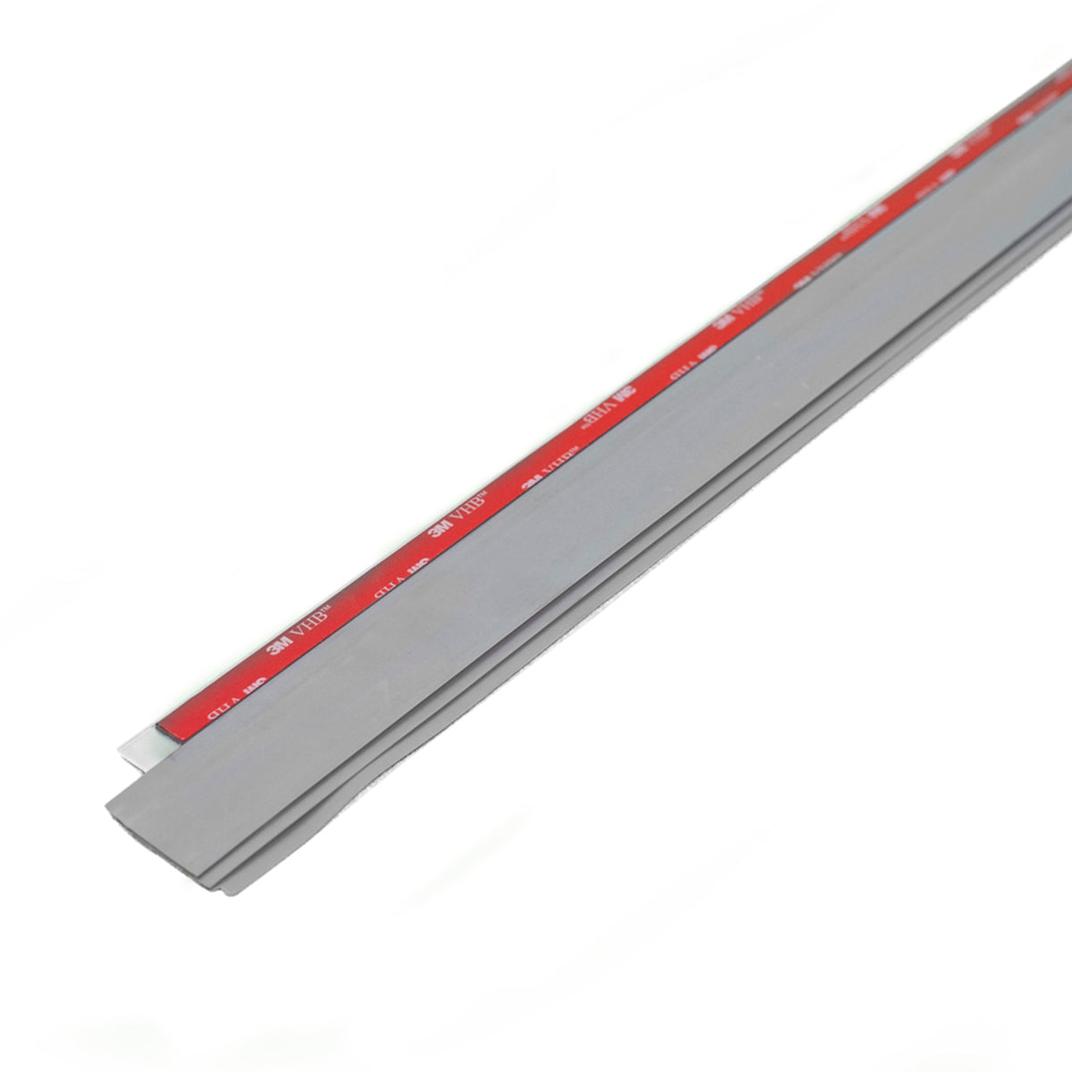 Aluminum and Vinyl CINCH® Self-adhesive Door Sweep Silver Profile