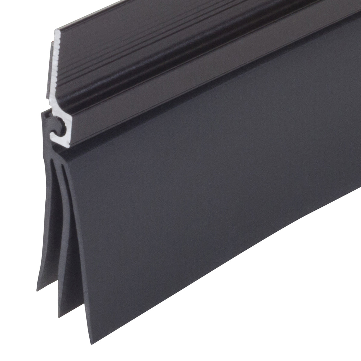 Aluminum and Vinyl CINCH® Self-adhesive Door Sweep Bronze Profile