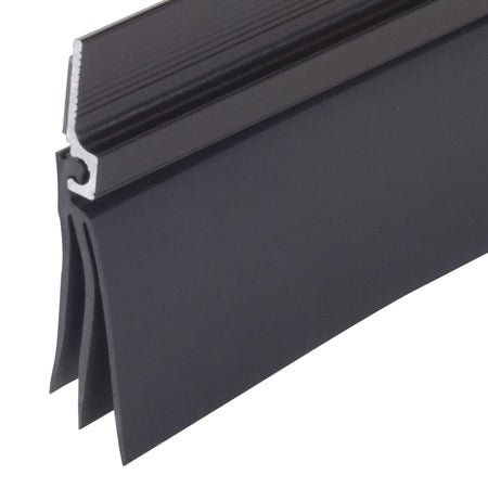 Aluminum and Vinyl CINCH® Self-adhesive Door Sweep Bronze Profile