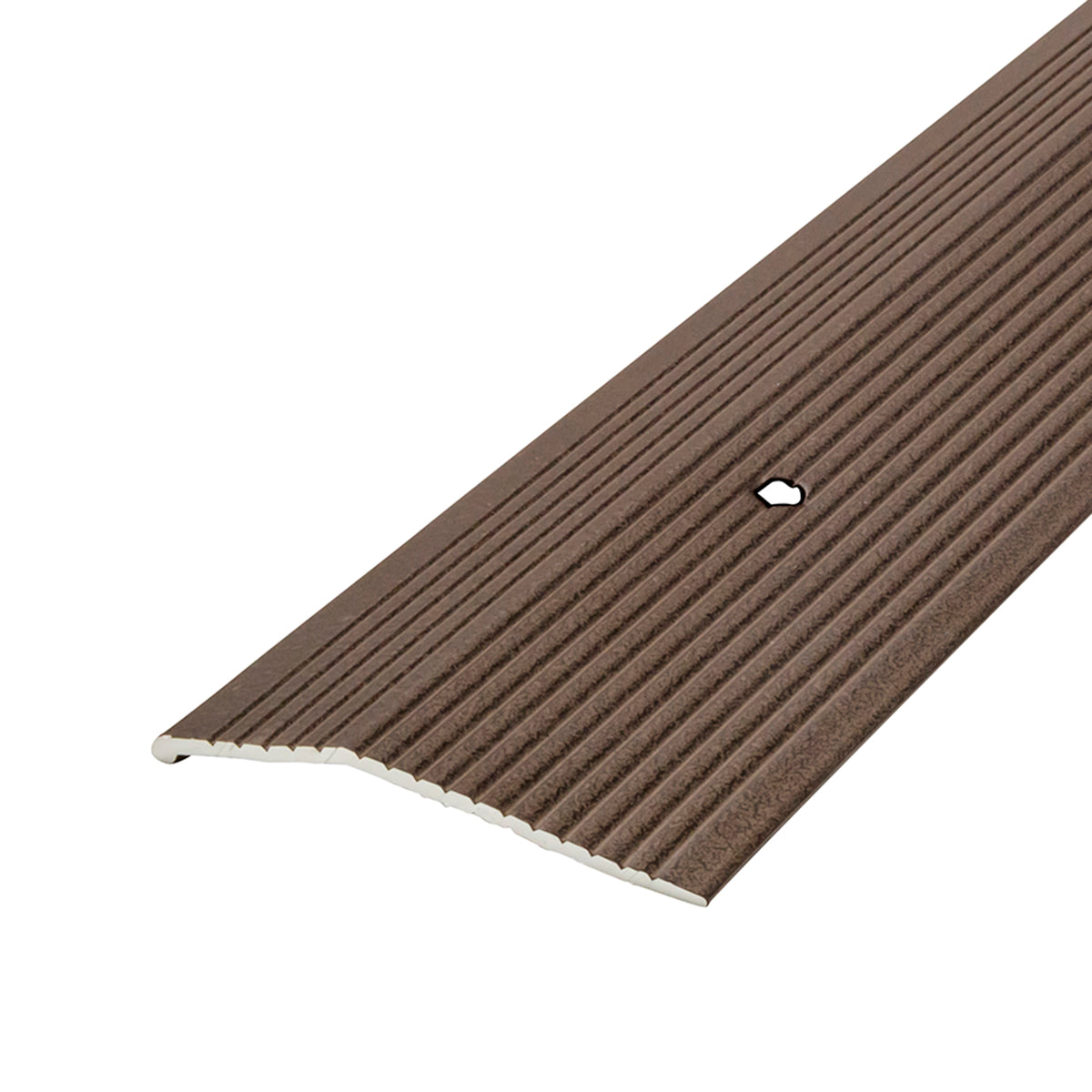 2 in. Aluminum Carpet Trim w/ Screw Nails Forest Brown / 72 in. Profile