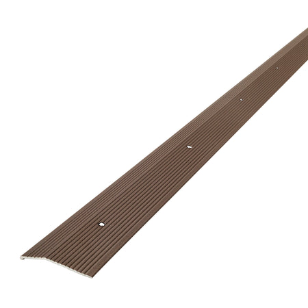 2 in. Aluminum Carpet Trim w/ Screw Nails Forest Brown / 72 in. Profile