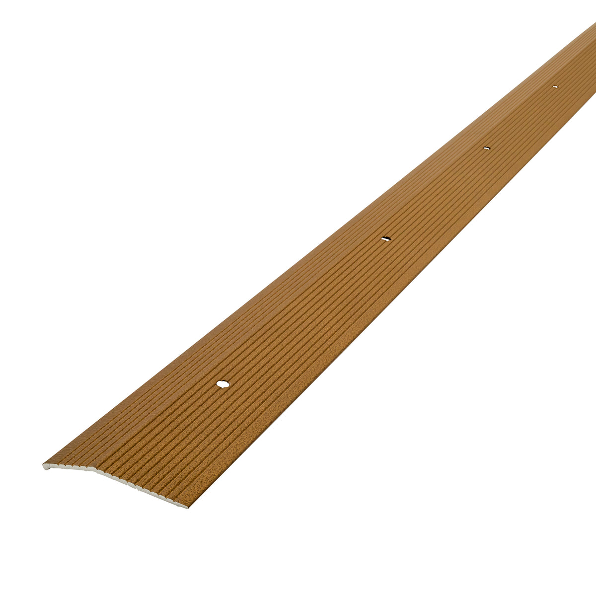 2 in. Aluminum Carpet Trim w/ Screw Nails Antique Brass / 72 in. Profile