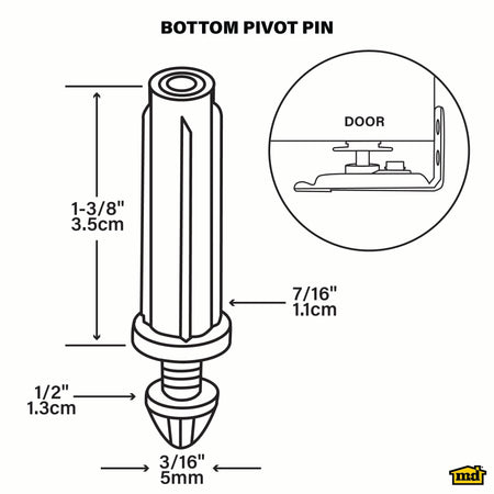 Bottom Pivot Pin for Bi-fold Doors Default Title Callout