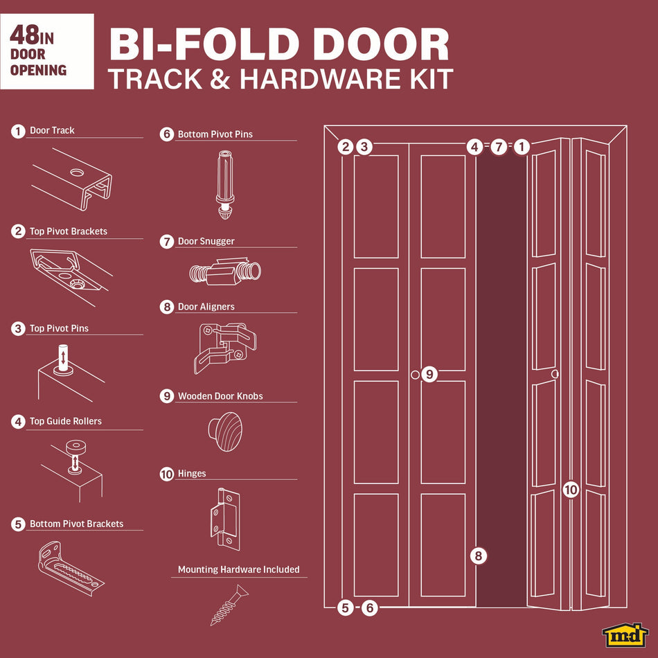 Track & Hardware Kit for Bi-fold Door