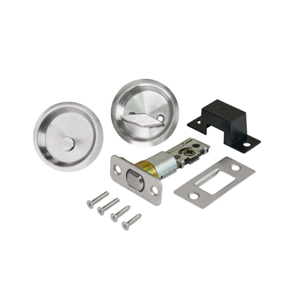 Dual-Sided Round Pull for Pocket Doors