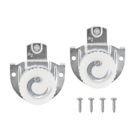 Adjustable Roller Hangers for Sliding Doors 1/4" offset wheels Out Package