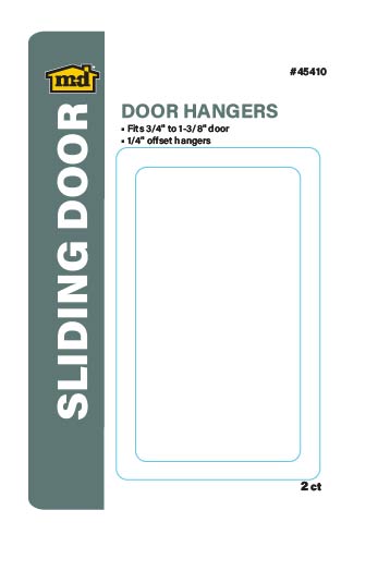 Roller Hangers for Sliding Doors 1/4" offset wheels Label