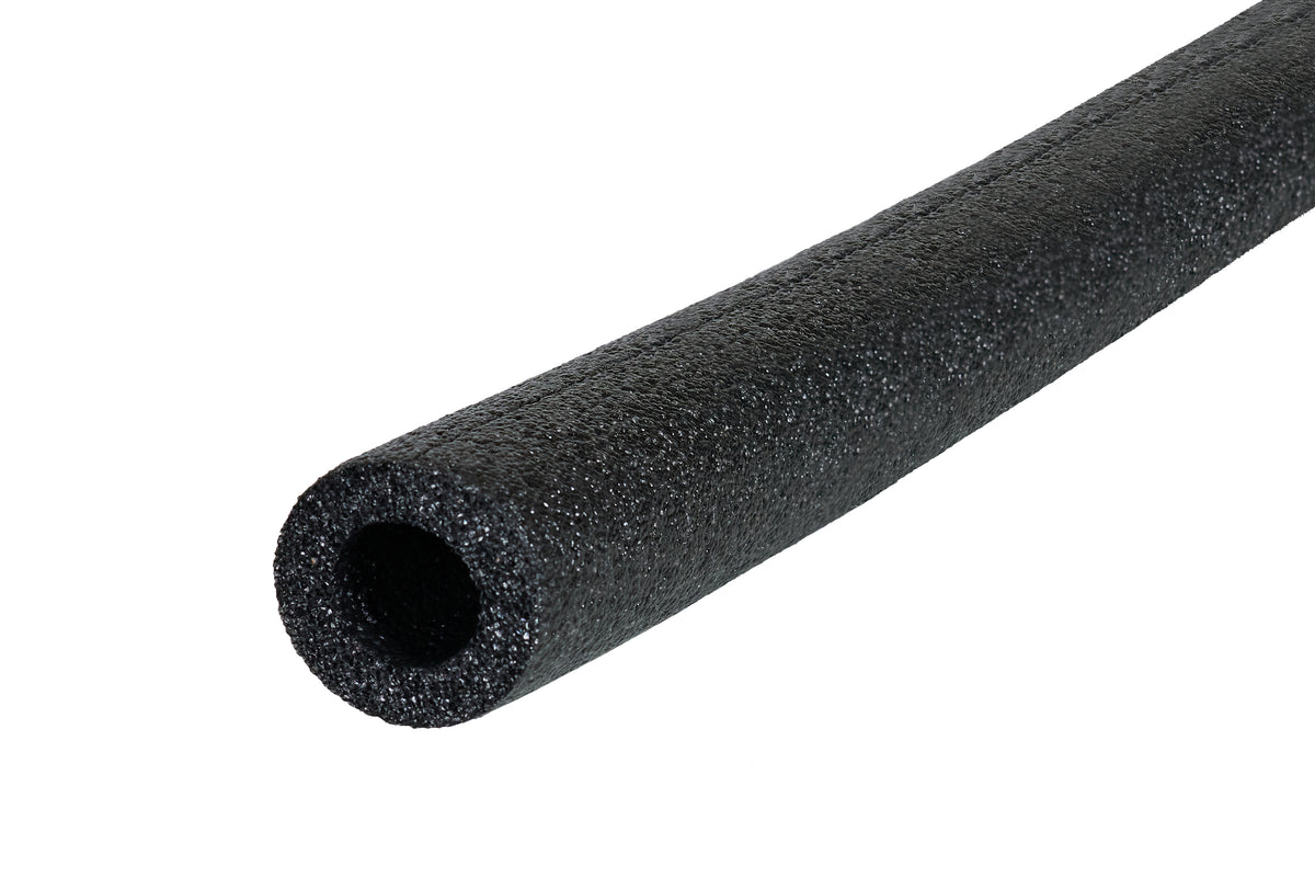 Black Foam Tube Pipe Insulation 1-1/8 in. x 6 ft. Pre-Slit Profile