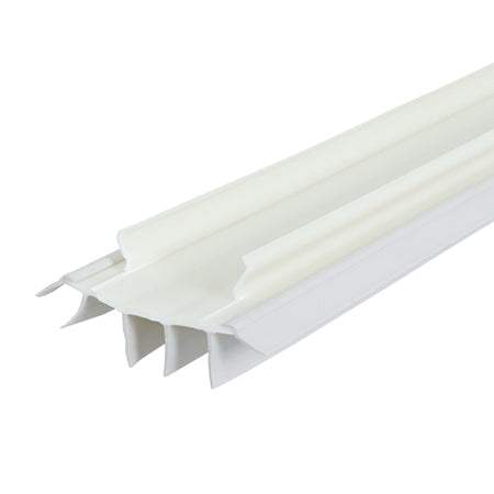 36 in. White Vinyl Concealed Kerf/Channel Fit Under Door Seal Default Title Profile