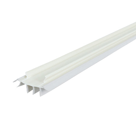 36 in. White Vinyl Concealed Kerf/Channel Fit Under Door Seal Default Title Profile