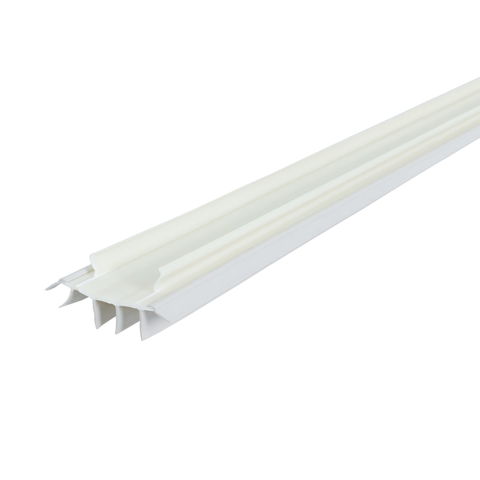 36 in. White Vinyl Concealed Kerf/Channel Fit Under Door Seal
