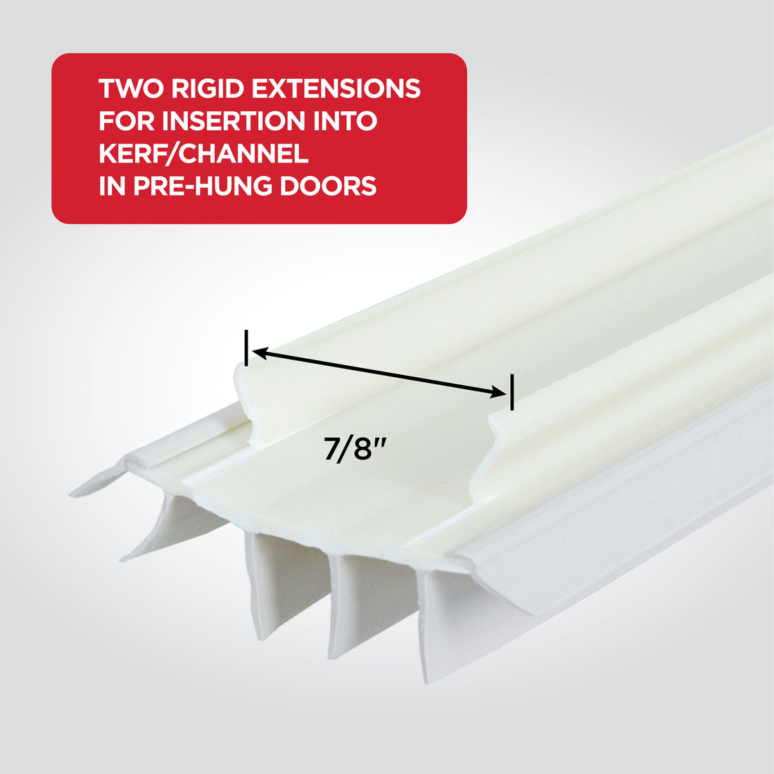 36 in. White Vinyl Concealed Kerf/Channel Fit Under Door Seal – M-D ...