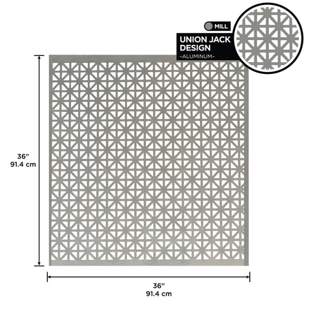 0.020 in. Mill Aluminum Sheet Union Jack Callout