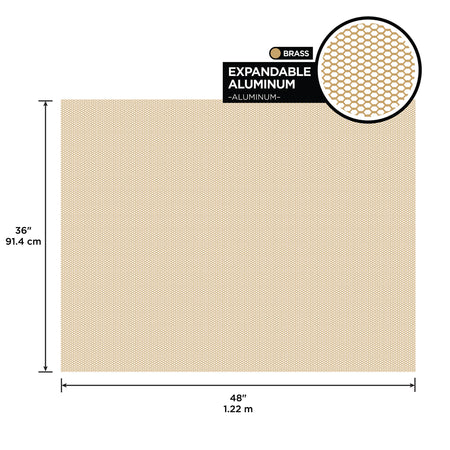 Expandable Aluminum Sheet Brass / 36 in. Callout