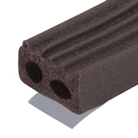 Premium Rubber Window Seal for Medium Gaps Brown / 5/16 in. x 19/32 in. x 10 ft. Profile