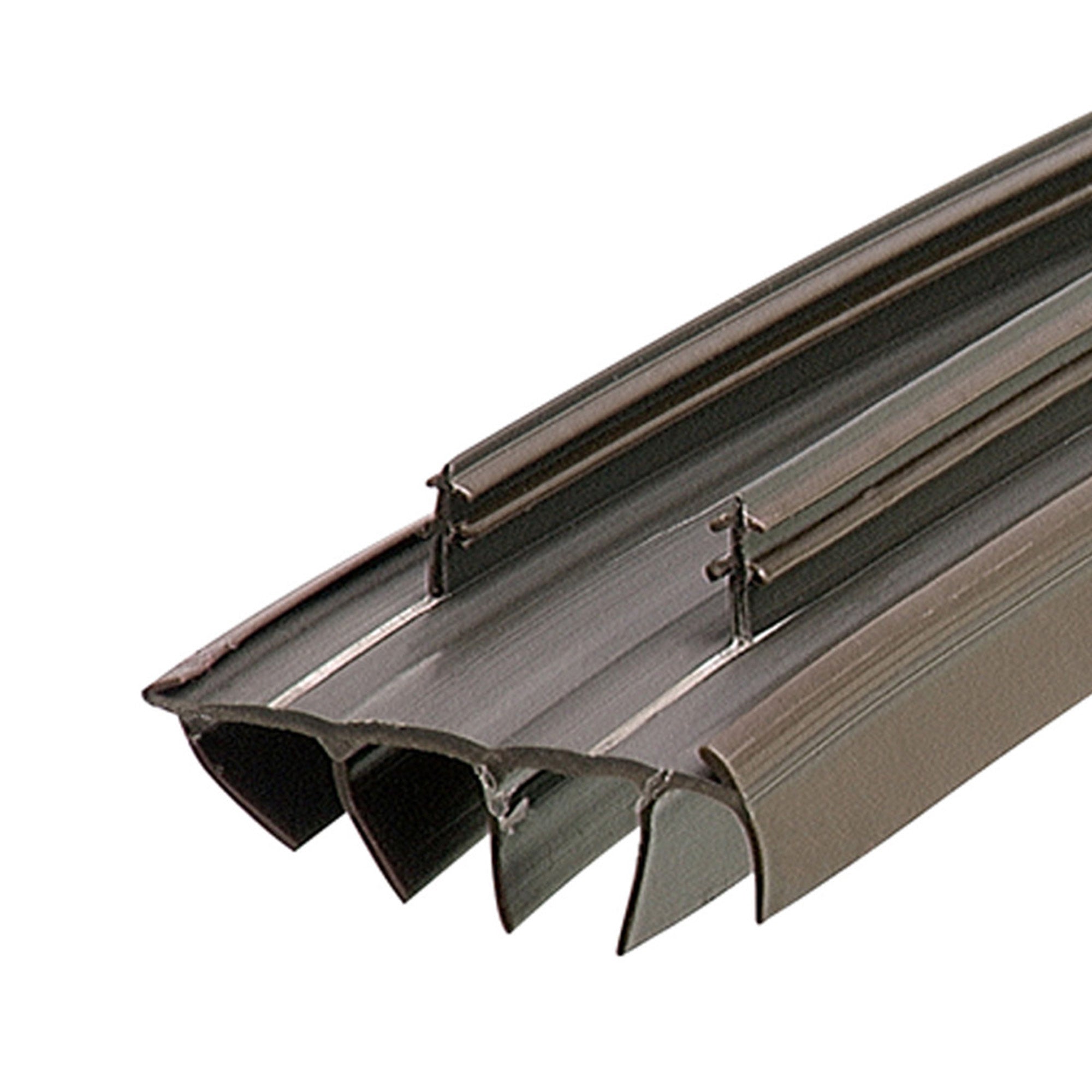 Door Draft Stopper – 39" Cuttable Kerf/Channel Seal For Bottom Of Door, PVC Weather Stripping, Black