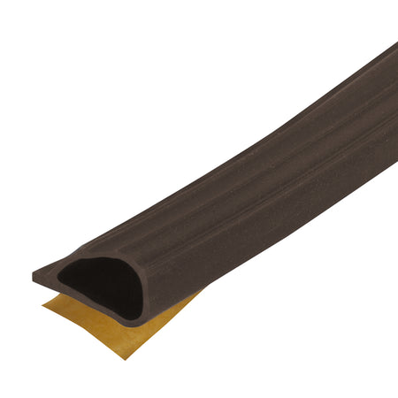 20 ft. Silicone Gasket Seal for Doors and Windows Brown Profile