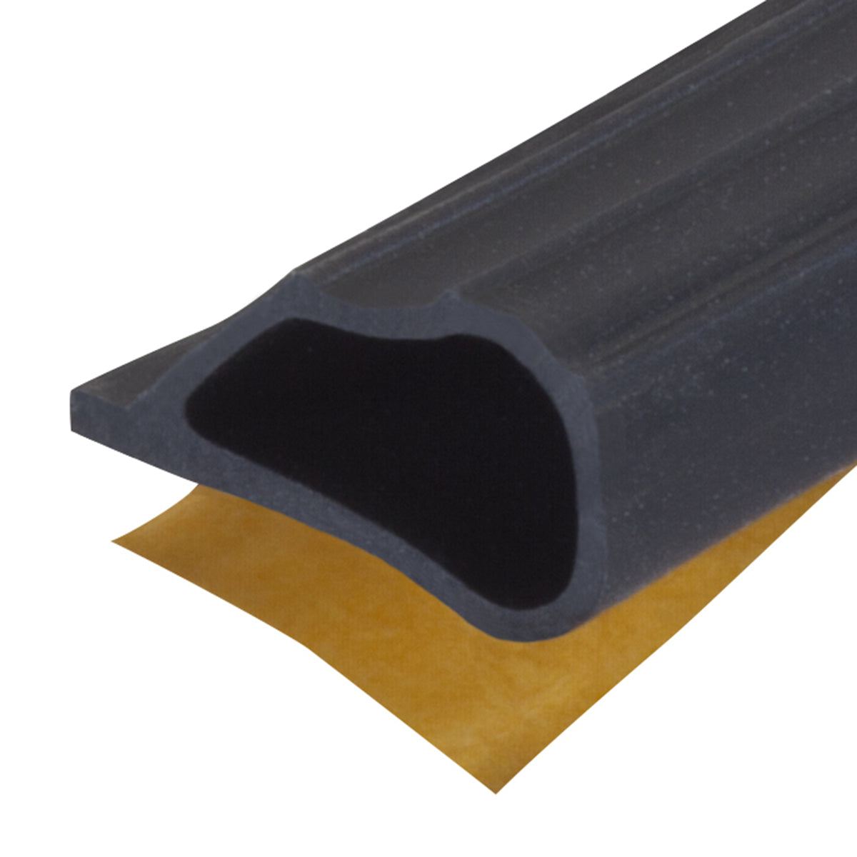 20 ft. Silicone Gasket Seal for Doors and Windows Black Profile