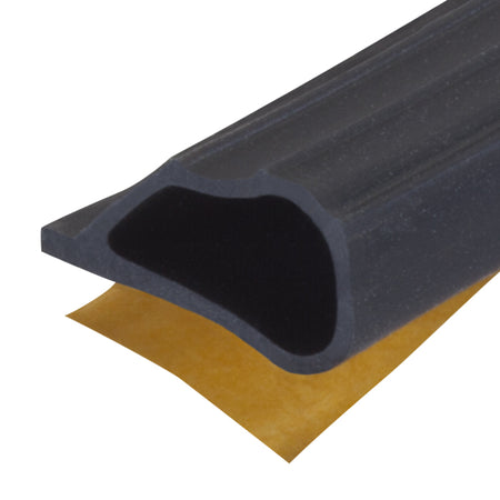 20 ft. Silicone Gasket Seal for Doors and Windows Black Profile