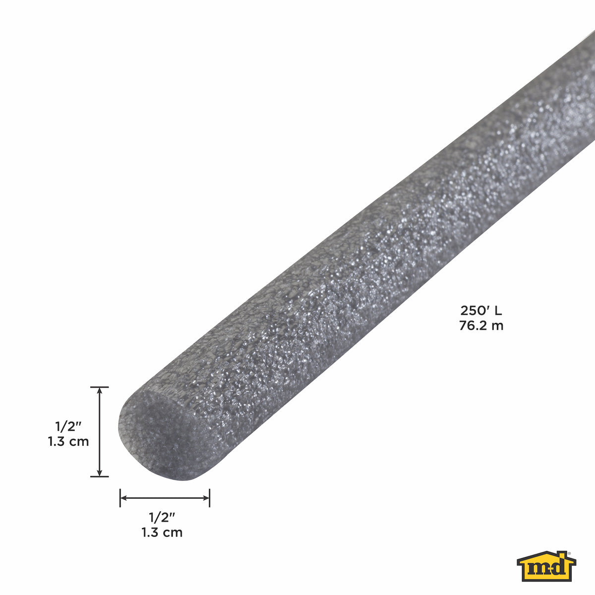 Gray Foam Backer Rod for Gaps and Joints 250 ft. for 1/2 in. Gaps Callout