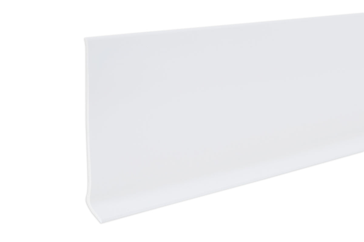 4 in. Vinyl Wall Base Snow White / 48 in. Profile