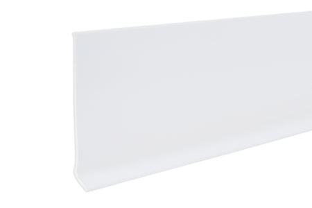 4 in. Vinyl Wall Base Snow White / 48 in. Profile