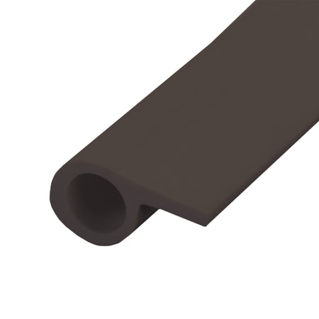 17 ft. Vinyl Gasket Weatherseal for Doors & Windows Brown Profile