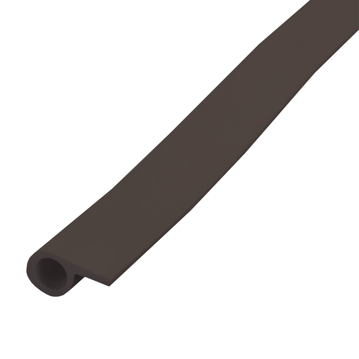 17 ft. Vinyl Gasket Weatherseal for Doors & Windows Brown Profile