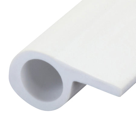 17 ft. Vinyl Gasket Weatherseal for Doors & Windows White Profile