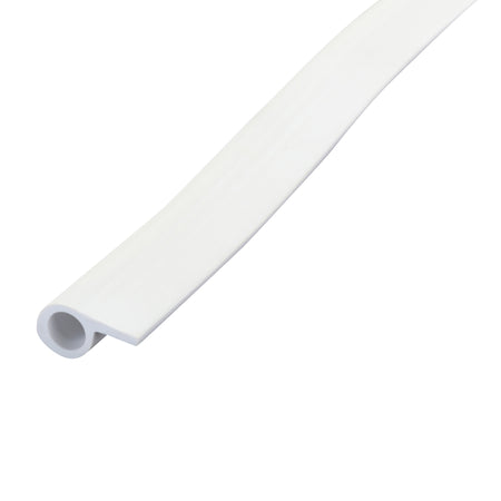 17 ft. Vinyl Gasket Weatherseal for Doors & Windows White Profile