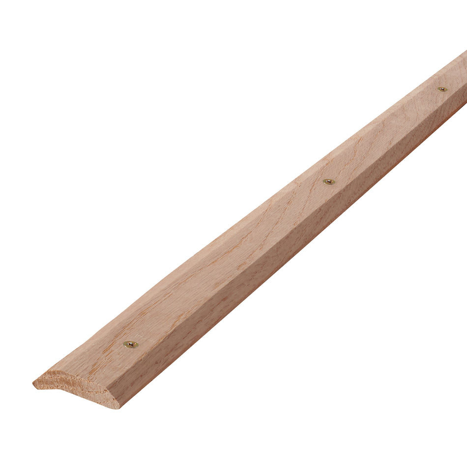 1-7/16 In. X 72 In. Unfinished Hardwood Carpet Trim w/ Screws