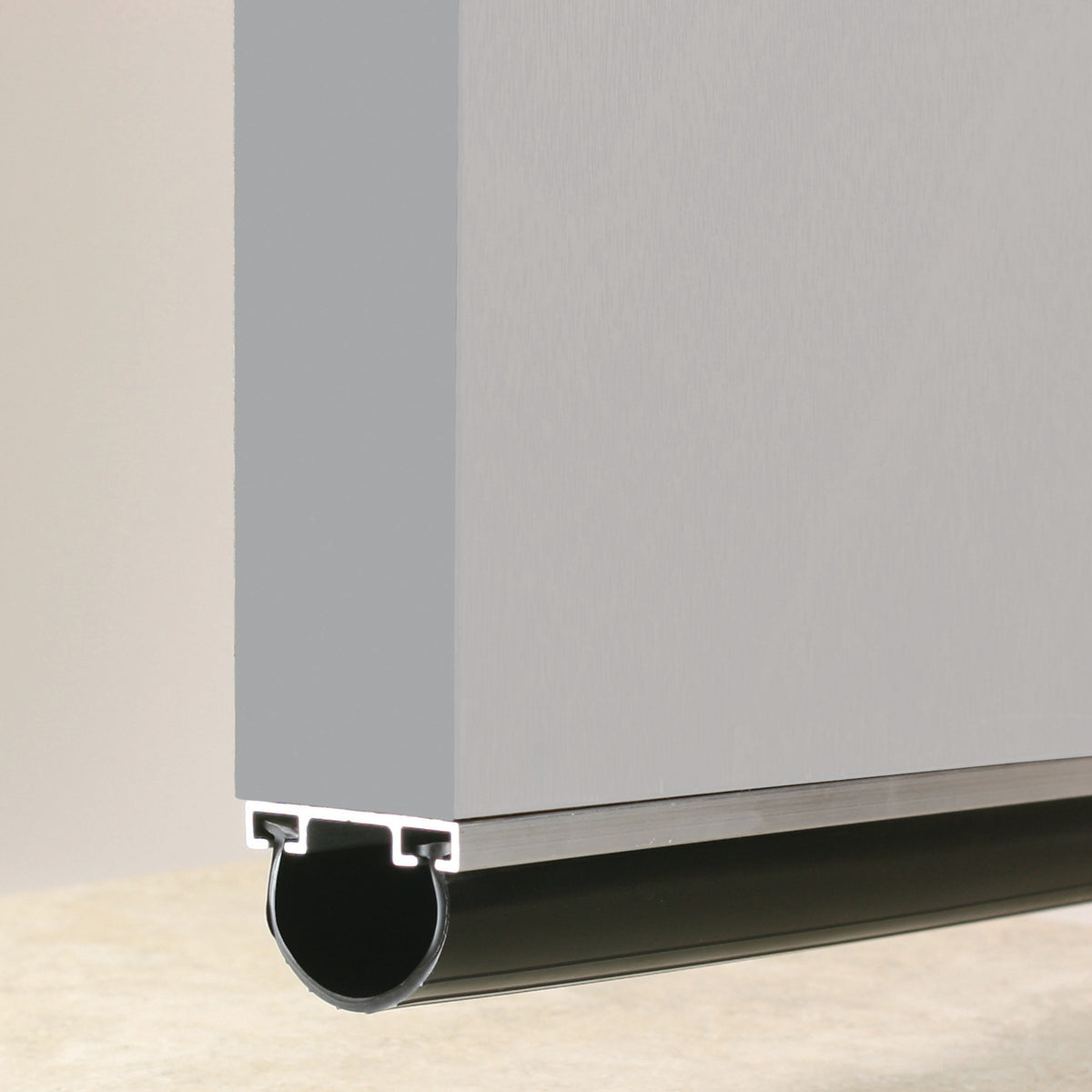 9 ft. Black Aluminum and Vinyl Garage Door Bottom Seal Default Title In Use