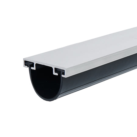 9 ft. Black Aluminum and Vinyl Garage Door Bottom Seal Default Title Profile
