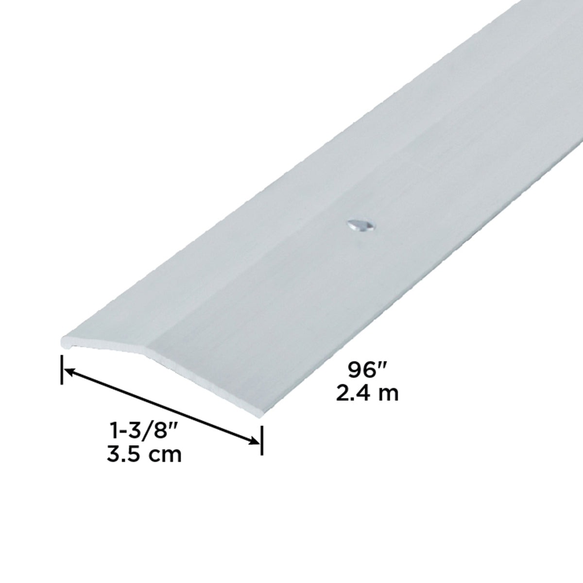 1-3/8 In. Aluminum Carpet Trim Smooth Bright Clear / 96 in. Callout