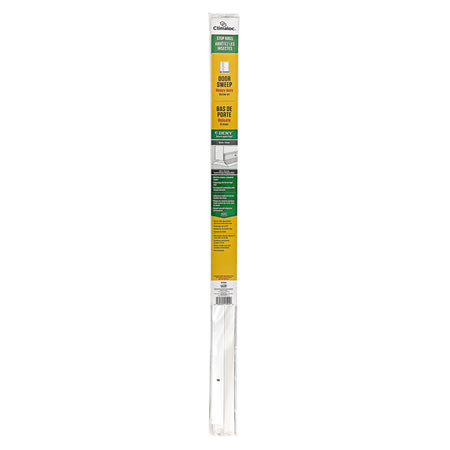 36 in. White Aluminum and Vinyl DENY™ Heavy-duty Screw-on Door Sweep Default Title In Package