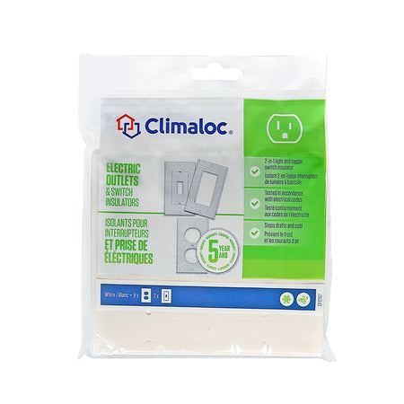 White Outlet Sealers for Standard & GFCI Outlets (Pack of 6) Default Title In Package