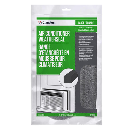 2-1/4 in. X 42 in. Gray Air Conditioner Weatherseal for Window Units Default Title In Package