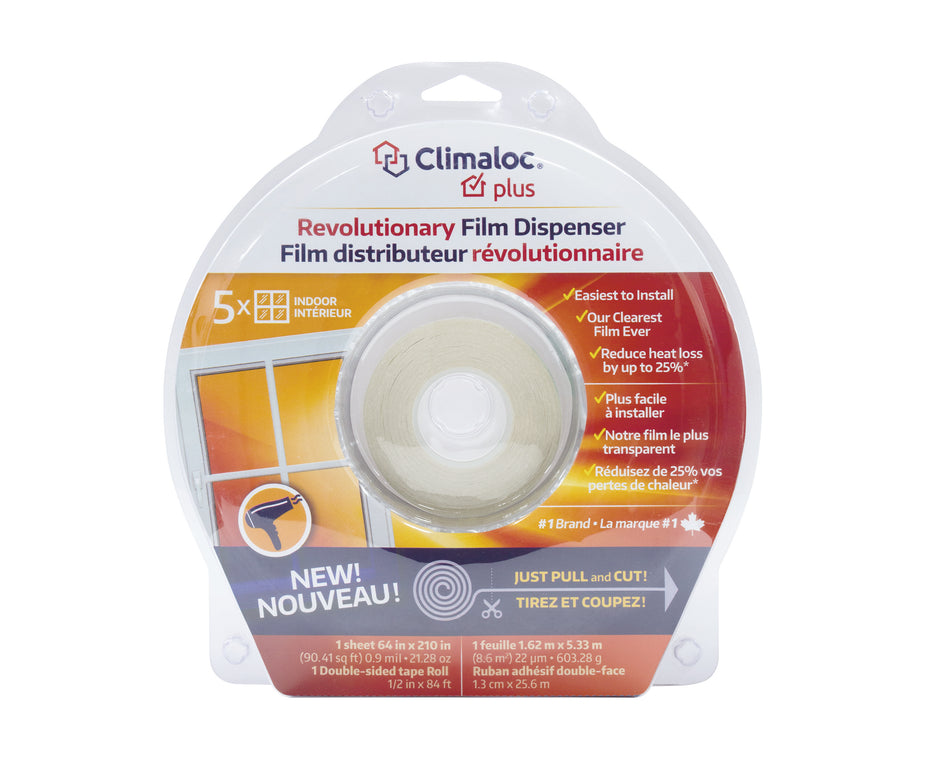 64 in. x  210 in. Clear Plastic Window Insulation Kit