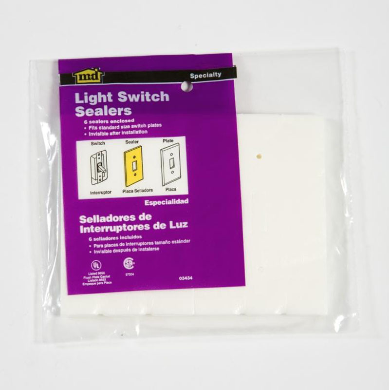 SWITCH PLATE SEALERS (6 PER BAG) by M-D Building Products - MDBuildingProducts.com
