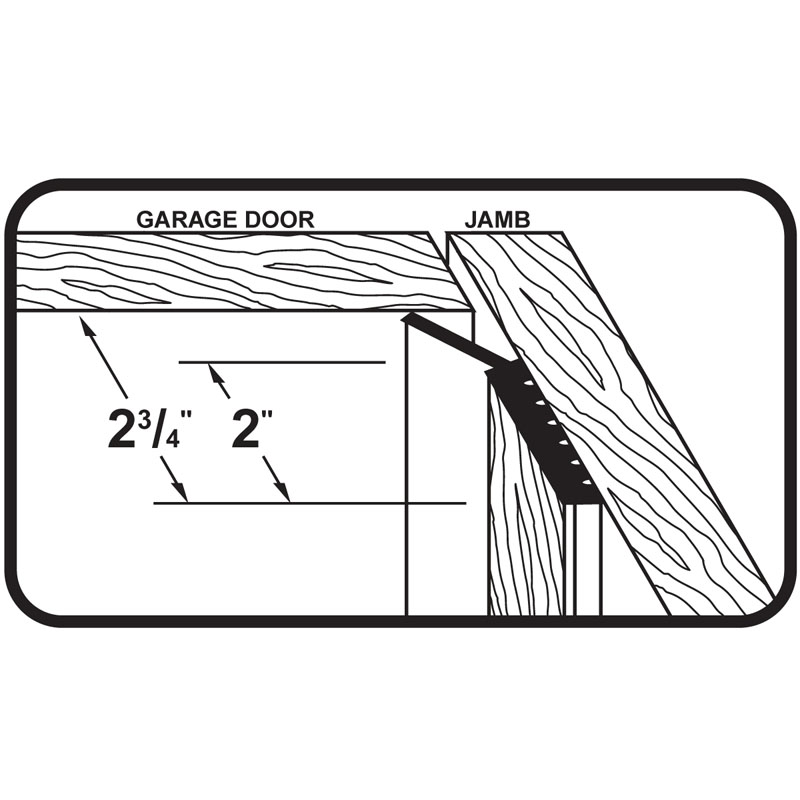 Dual Vinyl Garage Door Seal for Top & Sides - 7' by M-D Building Products - MDBuildingProducts.com